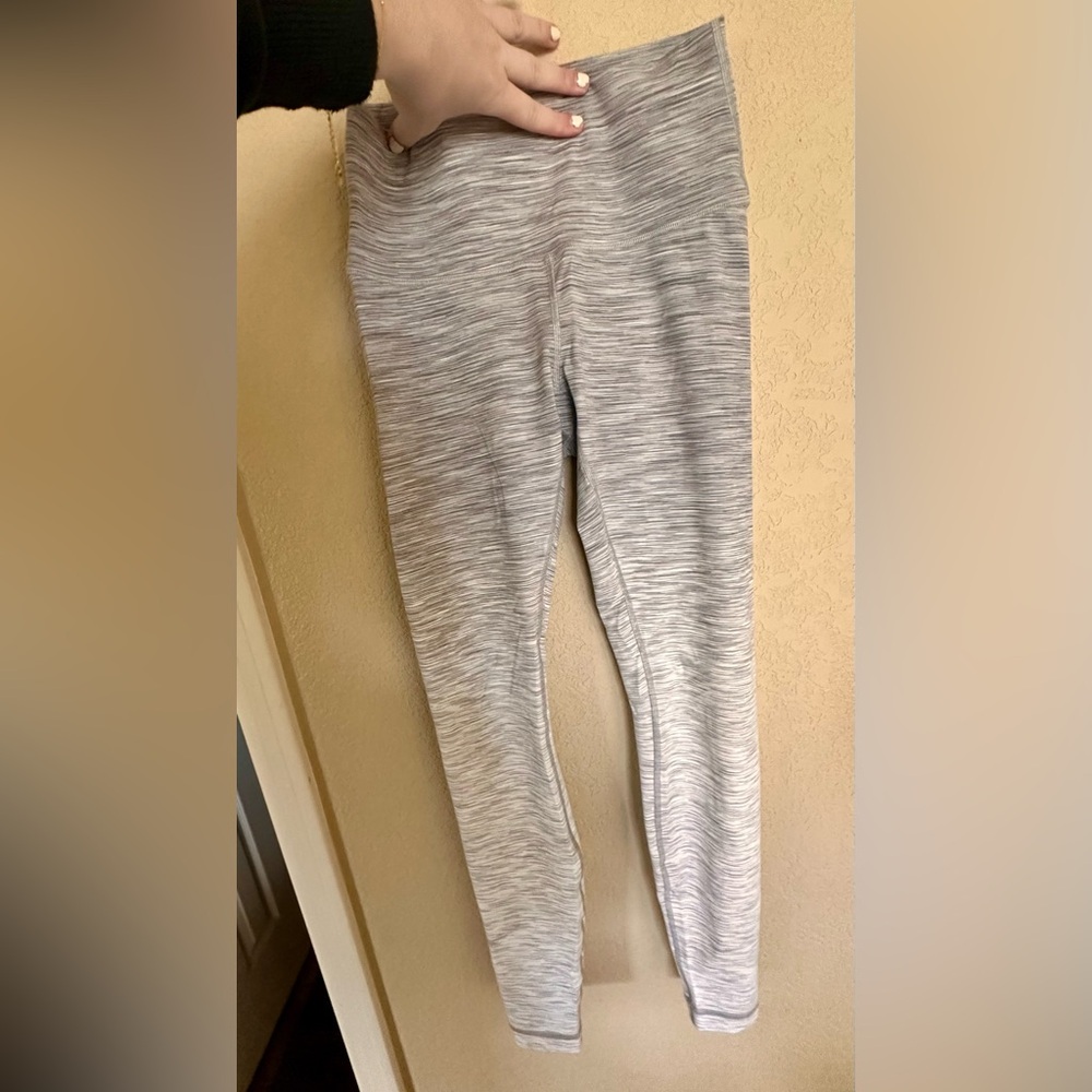 Lululemon Athletica Light Gray Heathered Leggings